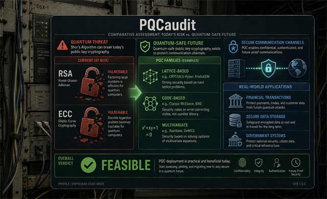 PQCaudit assessment of post-quantum cryptography on legacy systems